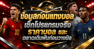 ข้อมูลก่อนแทงบอล