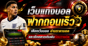 เว็บแทงบอลฝากถอนเร็ว